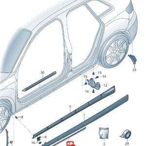 NEW AUDI RS3 RIGHT STONE GUARD FILM 8V4853932