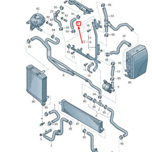NEW VW TOUAREG 7P MK2 FEED COOLANT HOSE 7P0121101C