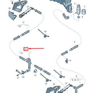 NEW AUDI Q8 4MN FRONT HEADLIGHT WASHER HOSE 4M8955972A