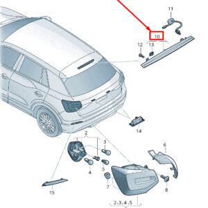 NEW AUDI Q2 GA REAR ADDITIONAL BRAKE LIGHT 8V0945097C