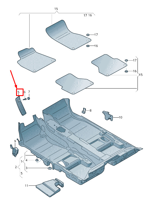 NEW AUDI A6 4A C8 FOOTREST COVER LHD 4K1864777B1LX 1 NEW AUDI A6 4A C8 FOOTREST COVER LHD 4K1864777B1LX
