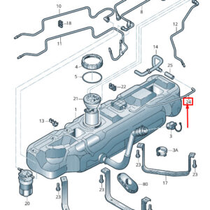 NEW VOLKSWAGEN CRAFTER 2F MK1 FUEL TANK BREATHER LINE 2E3201167