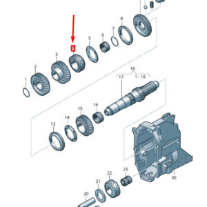 NEW VOLKSWAGEN CRAFTER 2F MK1 3RD GEAR 0B7311131