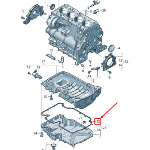 NEW AUDI A6 C8 ENGINE OIL SUMP GASKET 05L103609A