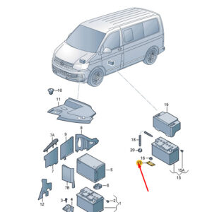 NEW VW TRANSPORTER VI T6 CLAMPING STRIP CLAMPING STRIP 7H0881567A