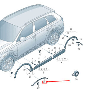 NEW AUDI Q7 4M FRONT LEFT WHEEL COVER 4M0854969
