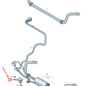 NEW AUDI Q8 4MN ANTI-ROLL BAR WIRING HARNESS HOLDER 4M0407555B