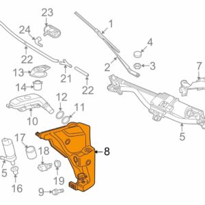 NEW AUDI Q5 8R WASHER BOTTLE TANK 8R0955453D