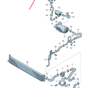 NEW AUDI RSQ8 ENGINE COOLANT HOSE 4M0121449EE