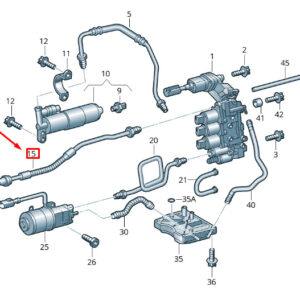 NEW VOLKSWAGEN CRAFTER 2F MK1 GEARBOX HYDRAULIC LINE 0B8325591B