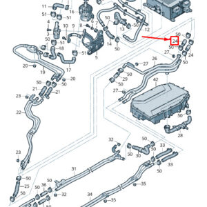 NEW AUDI A6 4A C8 ENGINE COOLANT HOSE 4K0121550D