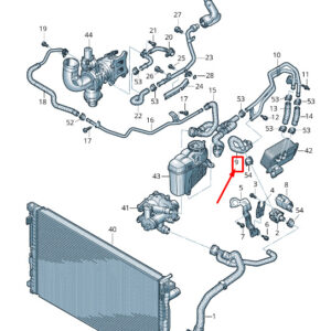 NEW AUDI A6 4A C8 ENGINE COOLANT HOSE 4K0121447AM