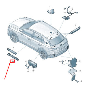 NEW AUDI Q3 F3 AMPLIFIER HOLDER 83A035464