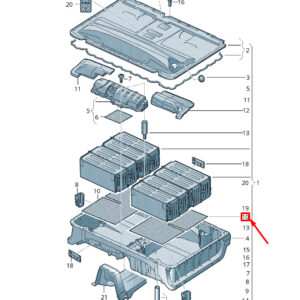 NEW VOLKSWAGEN ARTEON 3H7 BATTERY HOUSING LOWER DAMPING MAT 3Q0907352