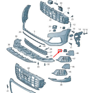 NEW AUDI Q8 4MN FRONT LEFT BUMPER ULTRASOUND SENSOR SUPPORT 4M8919261C