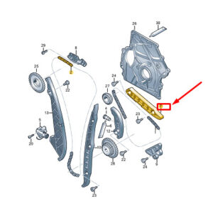 NEW VW GOLF VARIANT CG MK8 ENGINE TIMING CHAIN GUIDE RAIL 06N109469B