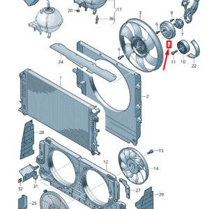 NEW VOLKSWAGEN CRAFTER 2F MK1 WATER PUMP PULLEY 076121031