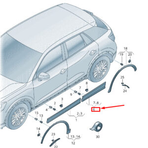 NEW AUDI Q2 GA REAR LEFT DOOR COVER 81A8539694W3