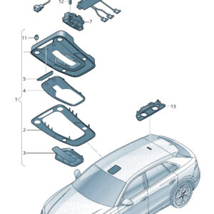 NEW AUDI Q8 4MN ROOF MICROPHONE 4M1035711B4PK
