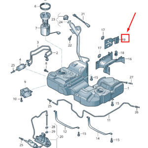 NEW VW SHARAN 7N FUEL TANK HEAT SHIELD 7N0201308D