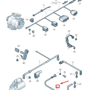 NEW VW SHARAN 7N MANUAL GEARBOX EARTH LINE 5N0971250Q