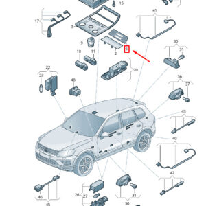 NEW VW TOUAREG 7P MK2 INTERIOR LIGHT TRIM 7P6947134AH67