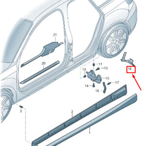 NEW AUDI RS3 REAR LEFT WHEEL COVER 8V5853827A