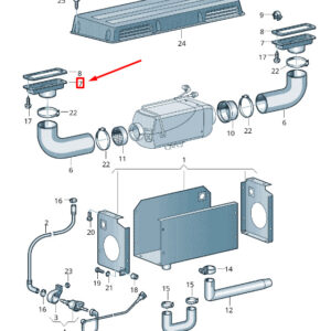 NEW VW CRAFTER 2F MK1 AUXILIARY HEATER DISTRIBUTION HOUSING 2D1819434