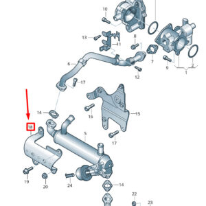 NEW VOLKSWAGEN CRAFTER 2F MK1 EGR COOLER BRACKET 076131184G