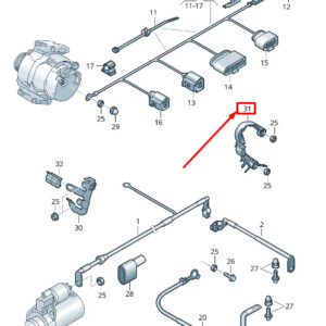 NEW VW SHARAN 7N STARTER RETAINING PLATE 5N0971858E
