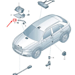 NEW AUDI RSQ3 8U ALARM HORN BRACKET 8U0951227