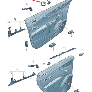 NEW AUDI Q7 4M FRONT DOOR LED MODULE 4M0947356E