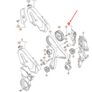 NEW AUDI A1 8X TOOTHED BELT COVER PLATE 04L109145 ORIGINAL