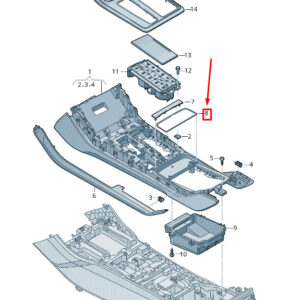 NEW AUDI Q7 4M STOWAGE COMPARTMENT INSERT 4M88641324PK 4M8864132 4PK