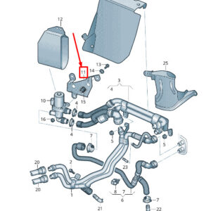 NEW VW SHARAN 7N SOLENOID VALVE RETAINER 7N0819133C