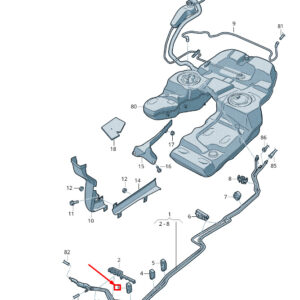 NEW VW TOUAREG 7P MK2 FUEL LINE RETAINER 7P0201531