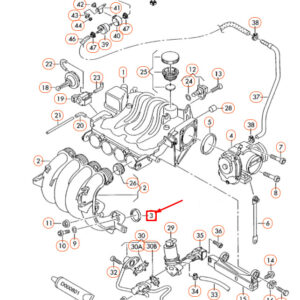 NEW AUDI A3 8L ENGINE INTAKE MANIFOLD GASKET 06A133398F ORIGINAL