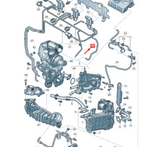 NEW VW TRANSPORTER VI T6 VACUUM HOSE 7E0133241R