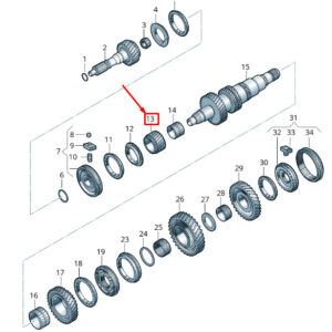 NEW VOLKSWAGEN CRAFTER 2F MK1 6TH CHANGE GEAR 0B7311350