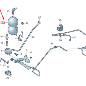 NEW VOLKSWAGEN CRAFTER 2F MK1 VACUUM AIR TANK 2D0711905