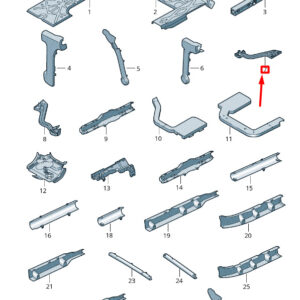 NEW VOLKSWAGEN CRAFTER 2F MK1 FRONT LEFT DOOR CABLE GUIDE 2E0971341AD