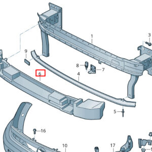 NEW VOLKSWAGEN POLO AW FRONT BUMPER FOAM 2G0807248D