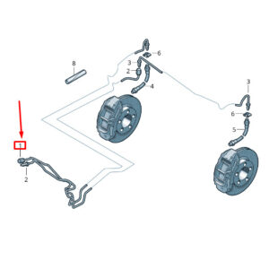 NEW VW TOUAREG 7P MK2 REAR BRAKE LINE 7P0614726H