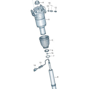 NEW VW TOUAREG 7P MK2 REAR AIR SPRING COVER 7P0512087C