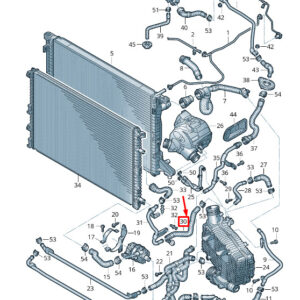 NEW AUDI A6 4A C8 ENGINE COOLANT HOSE 4K0145934F