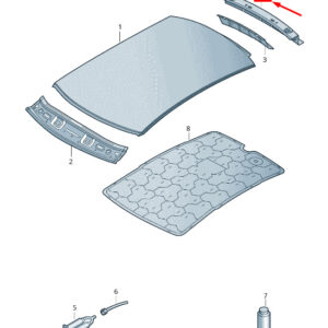 NEW AUDI Q3 F3 UPPER REAR ROOF FRAME 83A817985