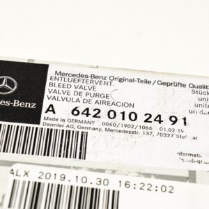 NEW MERCEDES-BENZ S-CLASS W221 ML-CLASS 350 PRESSURE VALVE A6420102491 ORIGINAL