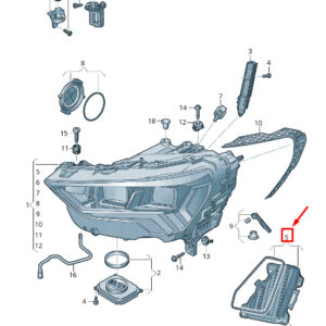 NEW AUDI Q3 F3 LEFT HEADLIGHT COVER CAP 83A941159