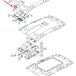 NEW VOLKSWAGEN ARTEON 3H7 ROOF CONSOLE TRAY 5G0868837RM5