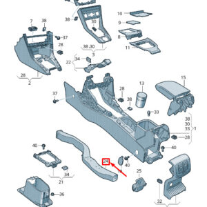 NEW VOLKSWAGEN T-ROC A11 CENTER AIR GUIDE CHANNEL 2GA864253